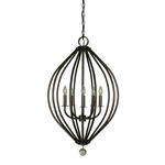 Dewdrop Onion Chandelier - Mahogany Bronze