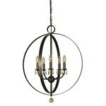 Constellation Chandelier - Mahogany Bronze / Crystal