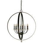 Constellation Chandelier - Mahogany Bronze / Crystal