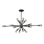 Simone Oval Sputnik Chandelier - Mahogany Bronze