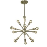 Simone Sputnik Chandelier - Brushed Nickel