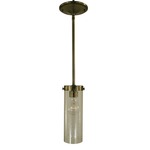 Hammersmith Mini Pendant - Antique Brass / Clear Seeded