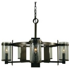 Hammersmith Chandelier - Mahogany Bronze / Clear Seeded