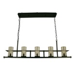 Hammersmith Linear Chandelier - Mahogany Bronze / Clear Seeded