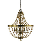 Naomi Foyer Chandelier - Antique Brass