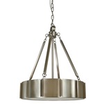 Pantheon Pendant - Brushed Nickel / Polished Nickel