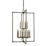 Lexington Chandelier - Mahogany Bronze / Antique Brass