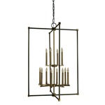 Lexington Chandelier - Mahogany Bronze / Antique Brass