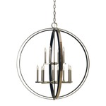 Constellation Foyer Chandelier - Polished Nickel / Black
