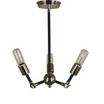 Felix Chandelier - Polished Nickel / Matte Black