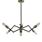 Felix Chandelier - Polished Nickel / Matte Black