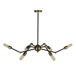Felix Chandelier - Antique Brass / Matte Black