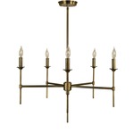 Chandler Chandelier - Antique Brass