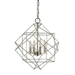 Etoile Chandelier - Satin Pewter / Polished Nickel