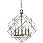 Etoile Chandelier - Mahogany Bronze / Antique Brass