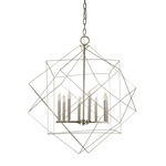 Etoile Chandelier - Satin Pewter / Polished Nickel