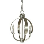 Luna Mini Chandelier - Brushed Nickel