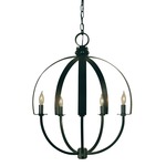 Luna Chandelier - Matte Black