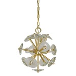 Apogee Chandelier - Polished Brass / Crystal