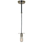 Juliette Mini Pendant - Polished Nickel / Matte Black