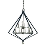 Ice Chandelier - Polished Nickel / Matte Black