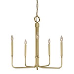 Lara Chandelier - Satin Brass