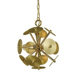 Apogee Sputnik Chandelier - Polished Brass / Satin Brass