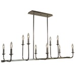 Boulevard Linear Chandelier - Polished Nickel