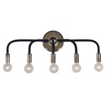 Candide Wall Sconce - Polished Nickel / Matte Black