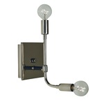 Fusion Wall Sconce - Polished Nickel / Matte Black