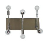 Fusion Wall Sconce - Polished Nickel / Matte Black