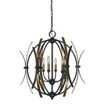 Monique Chandelier - Mahogany Bronze / Brass