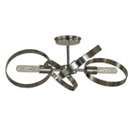 Copernicus Semi Flush Ceiling Light - Polished Nickel