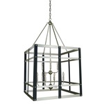 Metro Artisan Chandelier - Satin Pewter / Matte Black