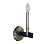 Jessica Wall Sconce - Brushed Nickel / Matte Black