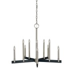 Jessica Chandelier - Brushed Nickel / Matte Black