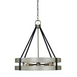 Orion Chandelier - Satin Pewter / Matte Black