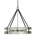 Orion Chandelier - Satin Pewter / Matte Black