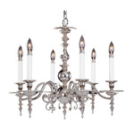 Kensington Regal Chandelier - Polished Silver