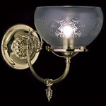 Chancery Wall Sconce - Polished Brass / Etched Glass