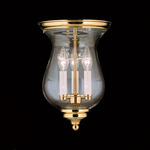 Jamestown Bourgeois Semi Flush Ceiling Light - Polished Brass