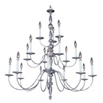 Jamestown Accolade Chandelier - Satin Pewter