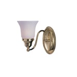 Magnolia Wall Sconce - Polished Brass / White Glass