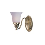 Magnolia Wall Sconce - Polished Brass / White Glass