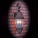 Normandy Outdoor Wall Sconce - Siena Bronze / Clear