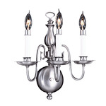 Jamestown Bow Wall Sconce - Satin Pewter