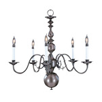 Jamestown Spread Chandelier - Mahogany Bronze