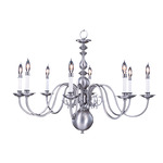 Jamestown Spread Chandelier - Satin Pewter