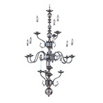 Jamestown Stacked Foyer Chandelier - Mahogany Bronze