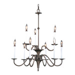 Jamestown Foyer Chandelier - Mahogany Bronze